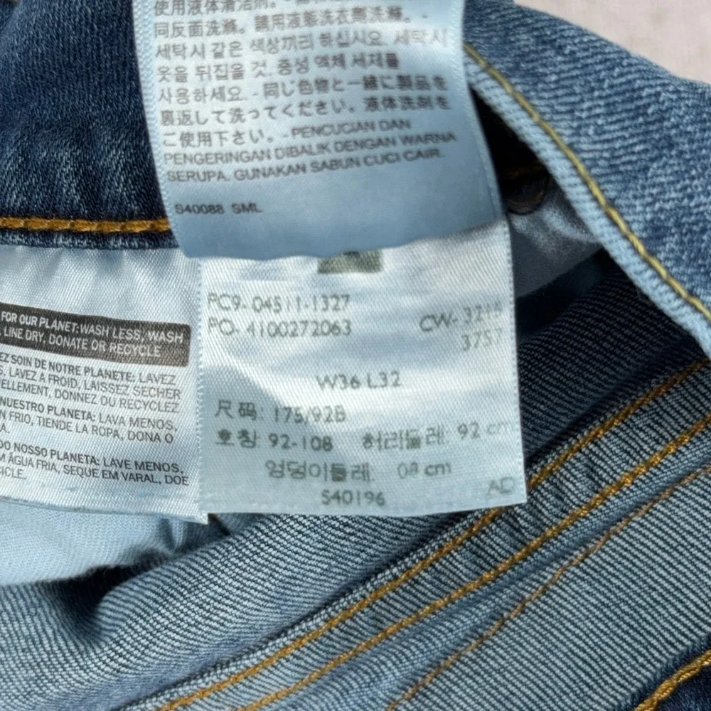 Levi's 511 Slim Fit Blue Denim Jeans 36x32 Mens‎ Classic Casual Stretch Pants